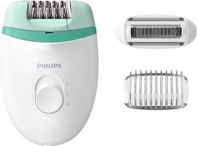 PHILIPS BRE245/00 Corded Epilator(White, Green)