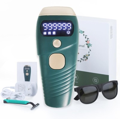 ClothyDeal IPL Ultra Permanent FullBody Laser HairRemoval Machine 999,999 Flashes_8X5J4 Corded Epilator(Dark Green)