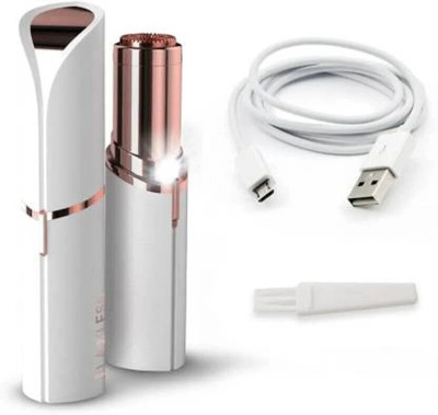 SKEPILA Portable Facial Hair Remover USB Rechargeable Epilator for Chin, Upper Lip & Arm Cordless Epilator(White)