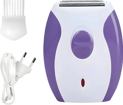 JEEMY Km 280R Double-Razor Hair Shaving System, Design in Close Contact with the Skin Cordless Epilator(White, Purple)