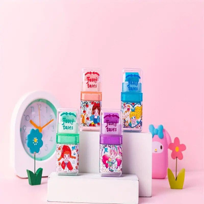 KLIDSHUSOZ TREASURE Fairy Tales Roller Erasers & Eraser dust collector Non-Toxic Eraser For Kids Non-Toxic Eraser(Set of 2, Multicolor)