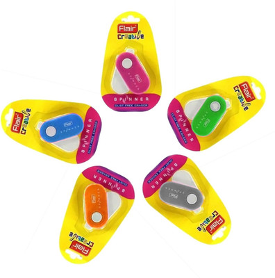 FLAIR Creative Spinner Dust Free Non-Toxic Eraser(Set of 5, Multicolor)