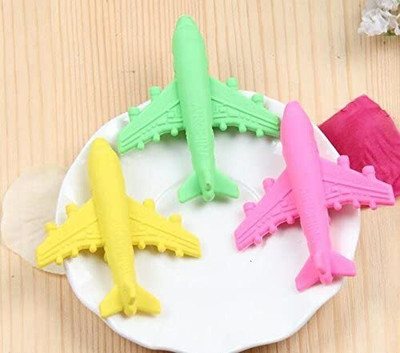 YEF 10pcs Aroplane Erasers Non-Toxic Eraser(Set of 10, Multicolor)