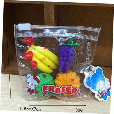 KISANPATEL Colorful Mini Fruit & Vegetable Erasers Cute Tiny Food Shape 32PC Non-Toxic Eraser(Set of 1, Multicolor)