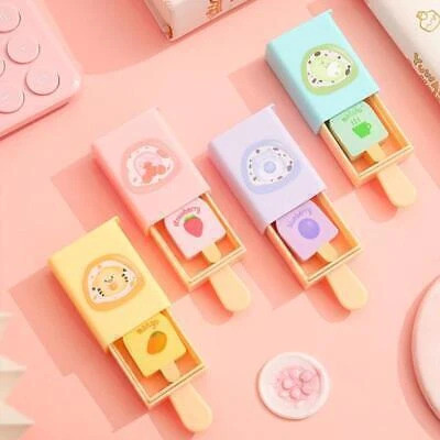 variety palace Pencil Eraser Magic Box Shaped Rubber Easy to Clean(Pack of 4) Non-Toxic Eraser(Multicolor)