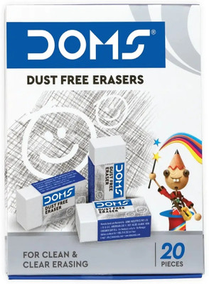 DOMZ DOMS DUST FREE ERASERS Non-Toxic Eraser(White)