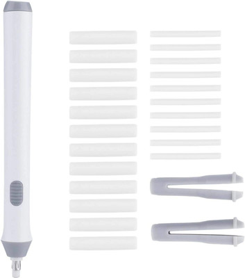 Shivom Electric Battery Operated Automatic Pencil Eraser with 22 Refills Non Toxic Non-Toxic Eraser(Set of 1, White, Grey)