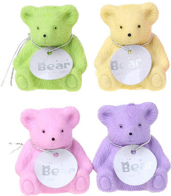 Sameer Collection Teddy Bear Eraser with Sharpener Non-Toxic Eraser(Set of 2, Multicolor)