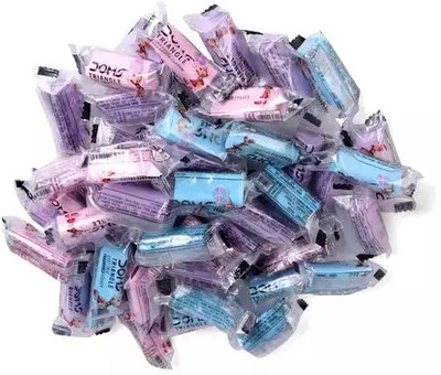 DOMS Triangular Dust Free Fragrance Non-Toxic Non-Toxic Eraser(Set of 50, Multicolor)