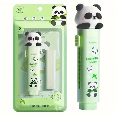 TOYSM Pop Up Panda Cute Mini Different Character Pencil Eraser Gift for Children's Non-Toxic Eraser(Set of 1, Multicolor)