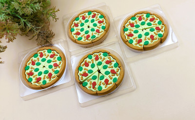 Paper Bear Mini Pizza Eraser Set 004 Non-Toxic Eraser(Set of 4, Multicolor)