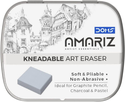 DOMS Amariz Kneadable Art Eraser Pack of 1 Non-Toxic Eraser(Set of 1, Grey)