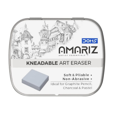 DOMS Amariz Kneadable Art Eraser Pack of 1 Non-Toxic Eraser(Set of 1, Grey)