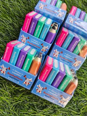 KLIDSHUSOZ TREASURE Premium Quality Non-Toxic Eco-Friendly Book Pencil-Shaped Eraser Non-Toxic Eraser(Set of 1, Multicolor)