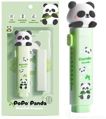 N J FASHION HUB Eraser for Kids – Panda Cutter Shaped Eraser Set for Kids, Non-Toxic Eraser(Set of 1, Green)