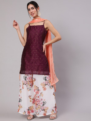 AKS Women Kurta Palazzo Set