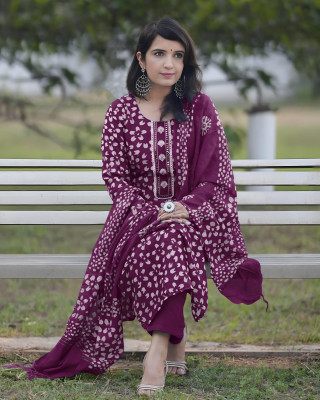 ShreeVastra Embroidered Kurta, Trouser/Pant & Dupatta Set
