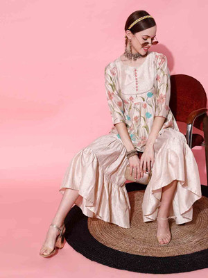 INDO STREET Women Kurta Palazzo Set