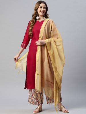 SERONA FABRICS Women Kurta Palazzo Set