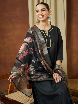 Janasya Women Kurti Pant Dupatta Set