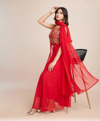 Aksharam Women Kurta Pant Dupatta Set