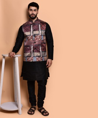 Svatantra Men Kurta Pyjama Ethnic Jacket Set