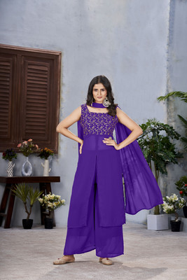 LIMBUDI CREATION Women Kurti Palazzo Dupatta Set