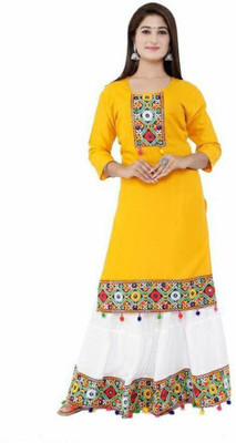 DLV WORLD Women Kurta Skirt Set
