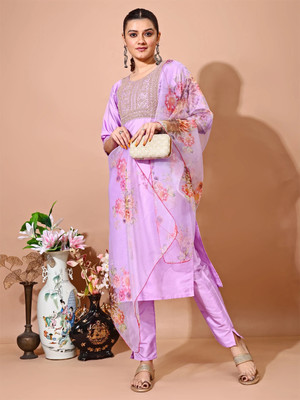 AYUKTA INTERNATIONAL Women Kurti Pant Dupatta Set