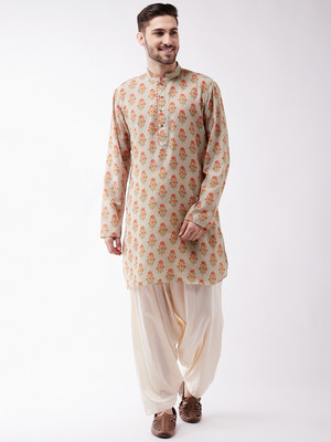 VASTRAMAY Men Kurta Patiala Set