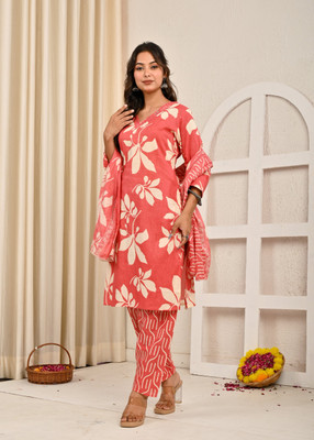 Attire Aura Embroidered Kurta, Trouser/Pant & Dupatta Set