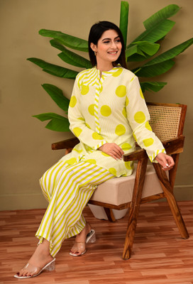 Rajaipuri Women Ethnic Top Palazzo Set