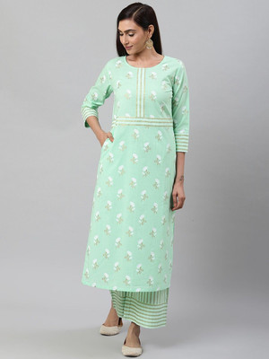 Yash Gallery Women Kurta Palazzo Set