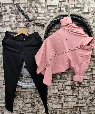 Black Deer Men Shirt Pant Set