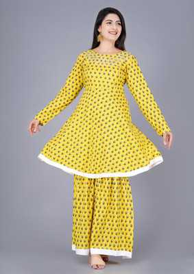 Khavas creations Women Kurta Palazzo Set