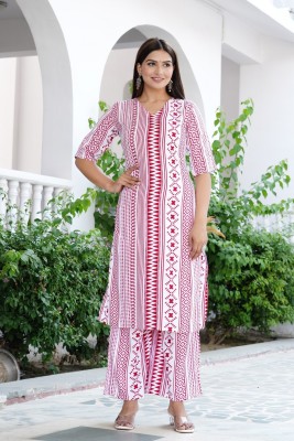 Bhagyesh Fashion Women Kurta Palazzo Set