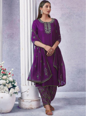 RA CREATION Women Kurti Patiala Dupatta Set