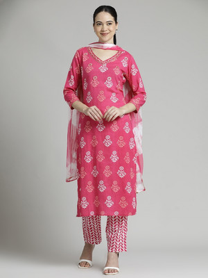 Jaipur Kurti Women Kurta Palazzo Dupatta Set