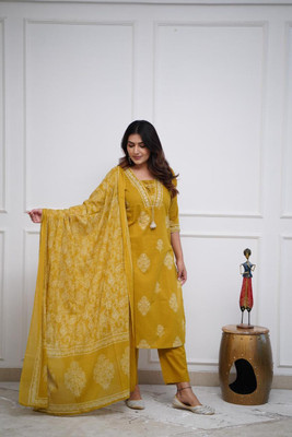 MILAAV Women Kurti Pant Dupatta Set