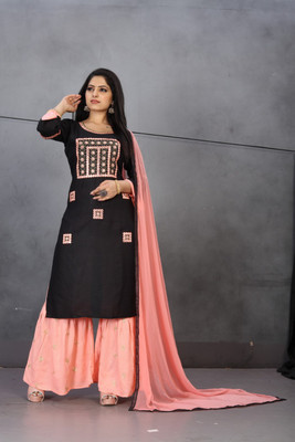 KHODIYAR FASHION Women Kurta Sharara Set