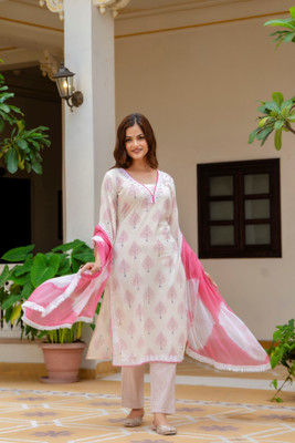 ANOUK Women Kurta Pant Dupatta Set