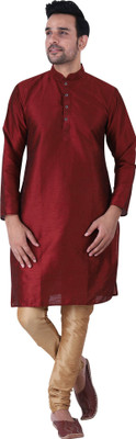 HUZUR Men Kurta Churidar Set