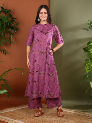 Yash Gallery Women Kurta Palazzo Set
