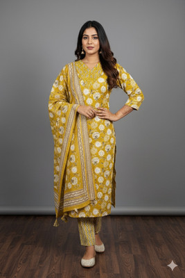 SAI DRESSES Women Kurta Pant Attached Dupatta Set