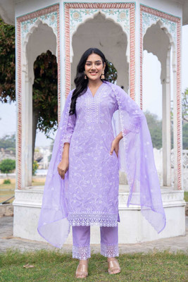 SR FAB Women Kurti Pant Dupatta Set