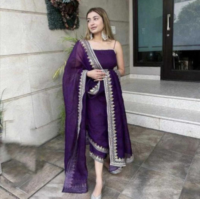 MISHWA Women Kurti Pant Attached Dupatta Set