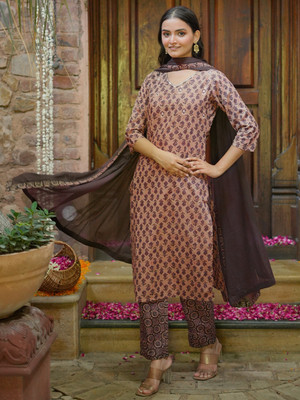 LIBAS Women Kurta Pant Dupatta Set