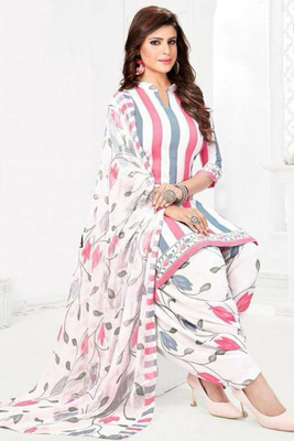 SIMPLYETHNIC Crepe Printed Salwar Suit Material