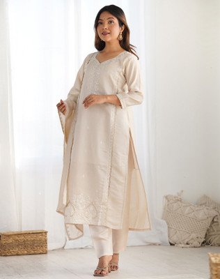Skylee Women Kurta Pant Dupatta Set