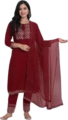 HouseOfCommon Women Kurti Pant Dupatta Set